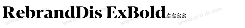 RebrandDis ExBold字体转换